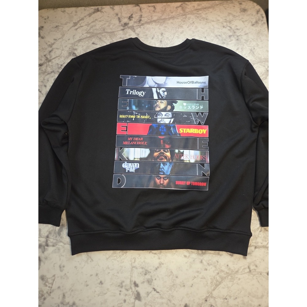 The Weeknd Hoodie Size XL Album Collage Lightweight - Picture 5 of 9